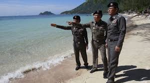 Royal Thai Police officer on duty